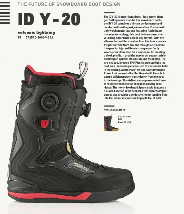 新品未使用 25-26 DEELUXE BOOTS ID Y-20 S5 VOLCANIC 24.5CM 土日祝発送OK 6 ディーラックス
