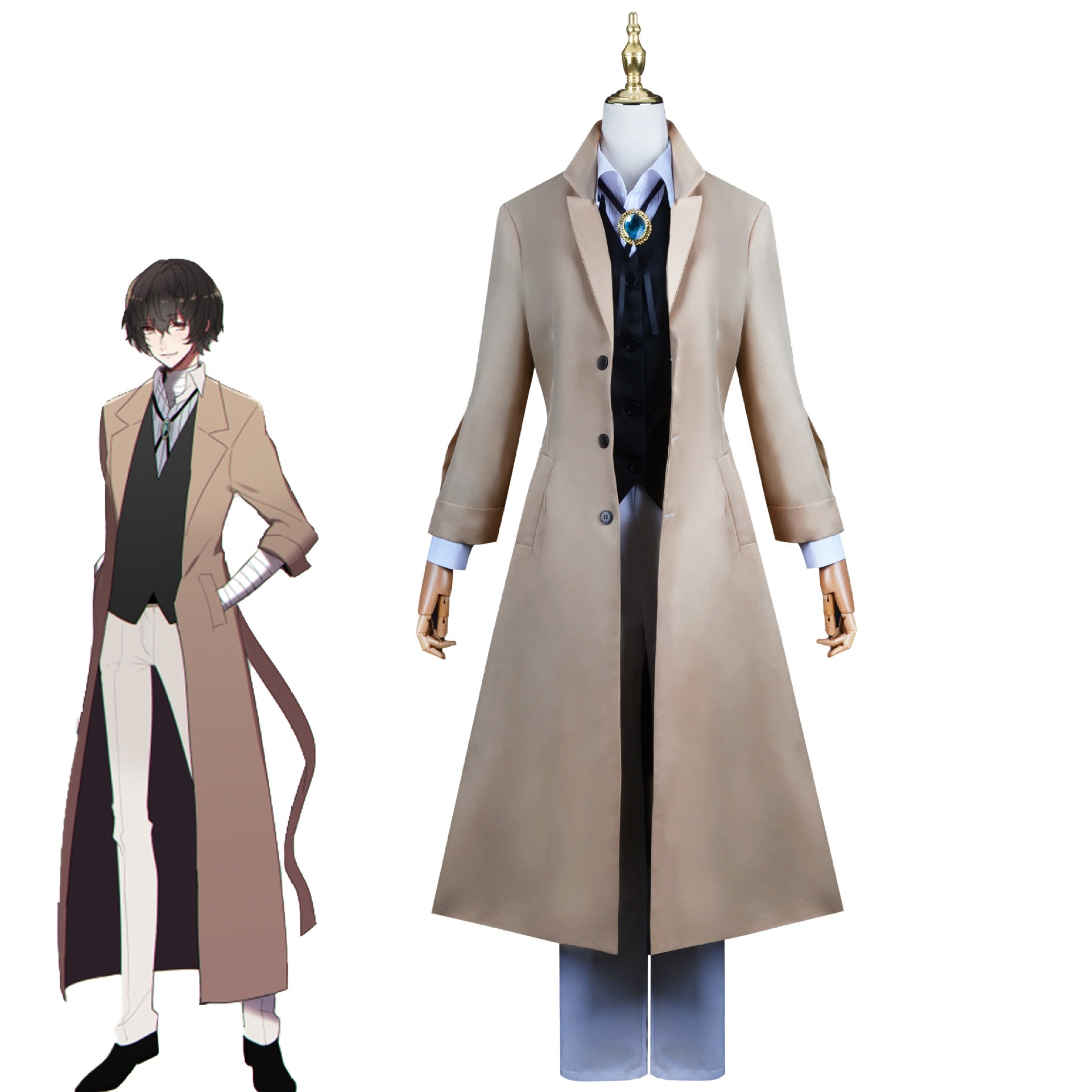 文豪ストレイドッグス 太宰治 コスプレ衣装 コスチューム服 ハロウィン