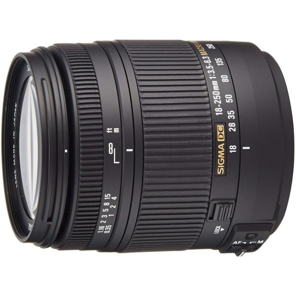【中古】シグマ SIGMA 高倍率ズームレンズ 18-250mm F3.5-6.3 DC MACRO OS HSM ニコン用 APS-C専用 883553ズームレンズ
