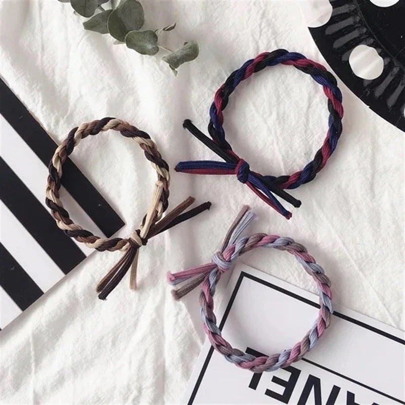 3日出荷韓国版ファッション小清新麻花お下げヘアバンドり編みひも髪飾りり【時限割引】