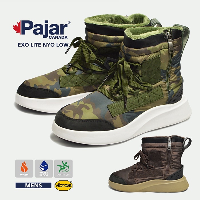 パジャールカナダ エクソライト ロー メンズ ブーツ 靴 防寒ブーツ 防水 アウトドア ウィンターブ