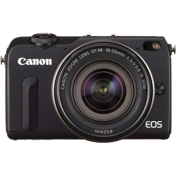 【中古】キヤノン Canon EOS M2 EF-M18-55 IS STM レンズキット ブラック EOSM2BK-1855ISSTMLK SDカード付き