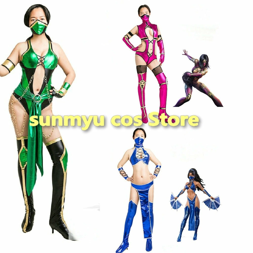 モータルコンバットX ジェイド キタナ ミレーナ コスプレ衣装 サイズオーダー可能