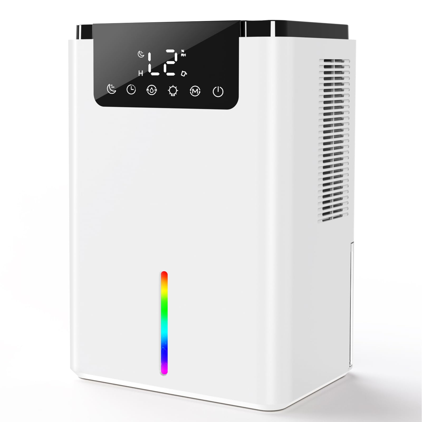 除湿機 小型 除湿器2200ml大容量 18畳まで対応 ダブルペルチェ式 除湿乾燥機 クローゼット 除湿 空気清浄機 静音 満水自動停止 タイマー搭載 7色ライト 携帯便利 脱臭 省エネ/コロナ/カビ 5,516円