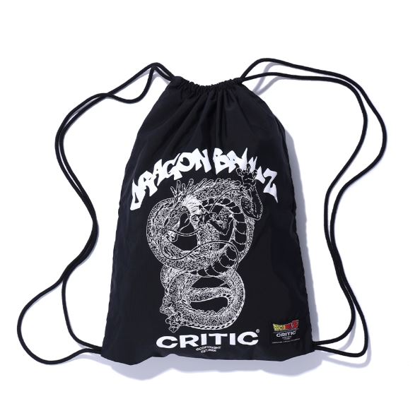 DRAGON BALL Z SHERON DRAWSTRING BAG white, black / 크리틱 드래곤볼 콜라보 / ドラゴンボール