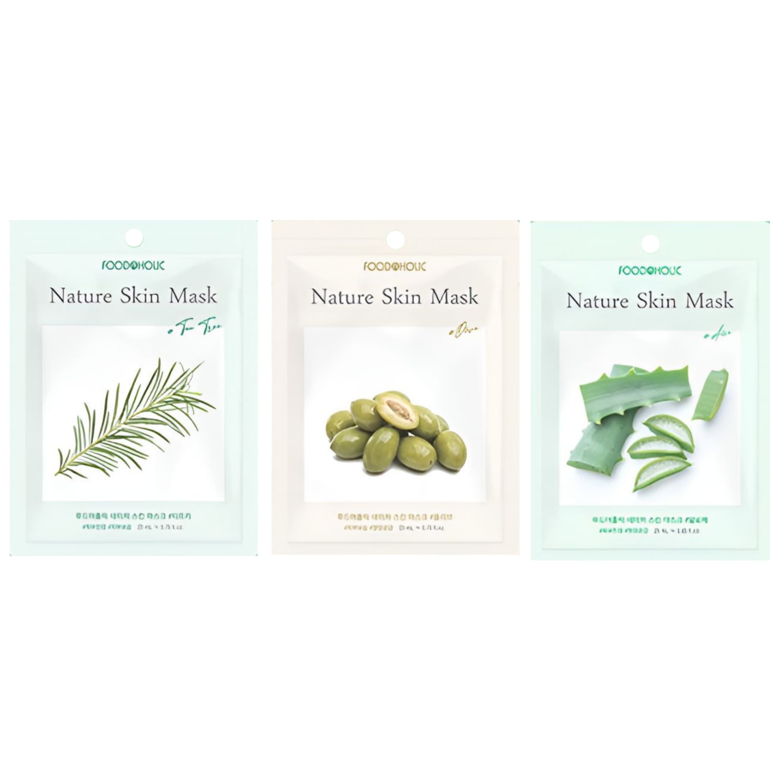 Qoo10] FOODAHOLIC ネイチャースキン マスクパック 1ヶ月パ : スキンケア