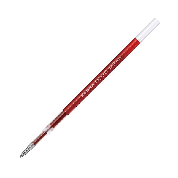 （まとめ）ゼブラ ボールペン替芯NC-0.5mm RNC5-R 赤 10本30セット
