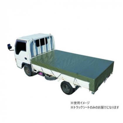 南榮工業 トラックシート(小型～中型トラック用) 寸法2.10m×3.55m オリーブドラブグリーン TS-30 OD