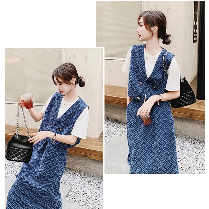 【急速出荷!】新作セットアップ秋 レディースセットアップ秋 2点セット ジレ +スカート スカートスーツ ロングスカート 柔らかい 着心地 涼しい きれいめ 大人セットアップ シンプル 日常デート カ