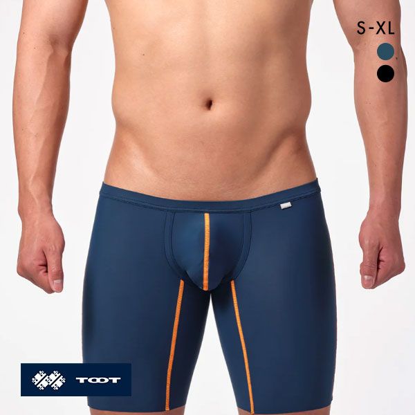 トゥート TOOT スムースヘム ロングボクサーパンツ メンズ 前とじ LB24S329 ストレッチ