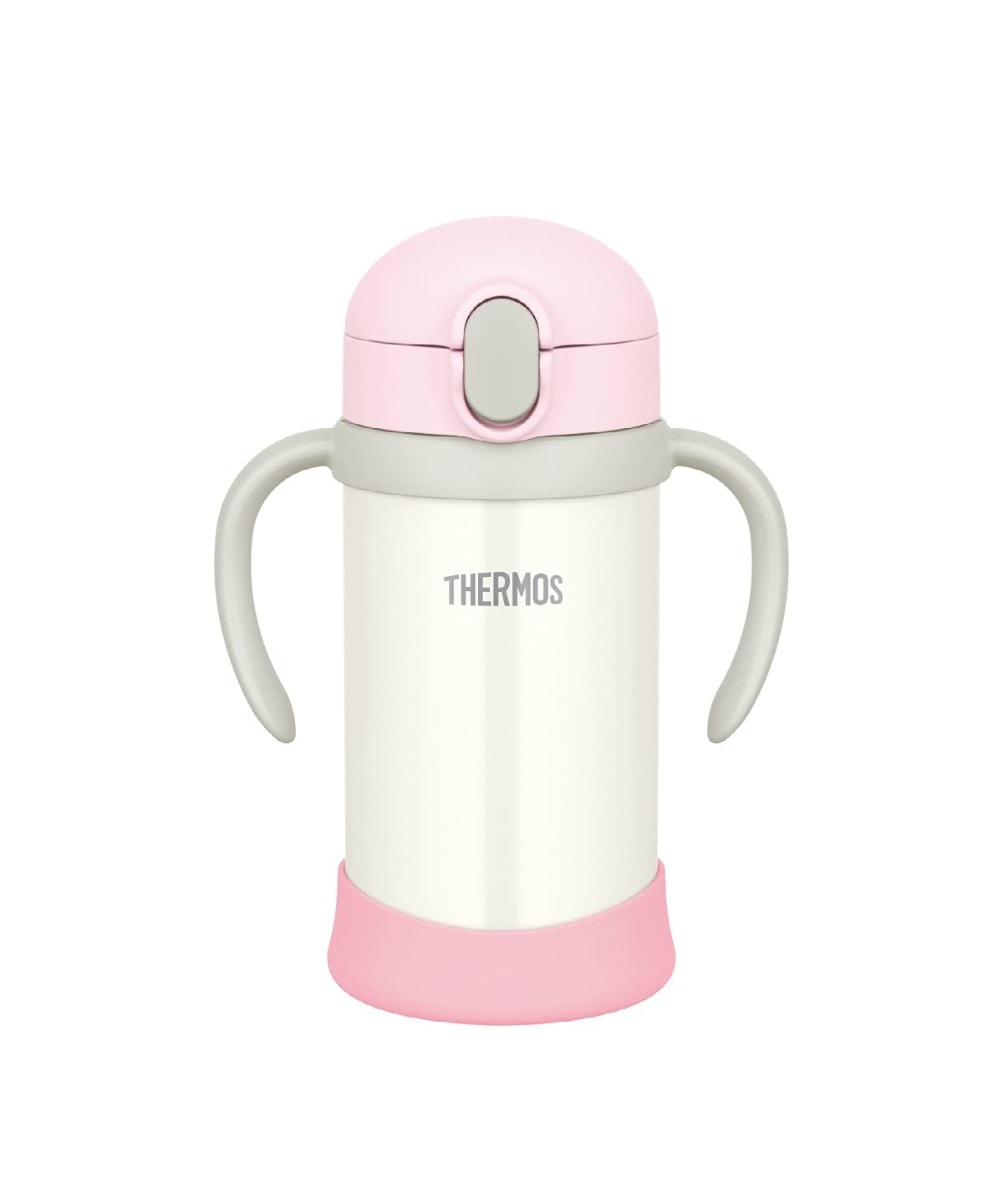 サーモス(THERMOS) まほうびんのベビーストローマグ FJL-350 ピンクホワイト (PKW) 350ml
