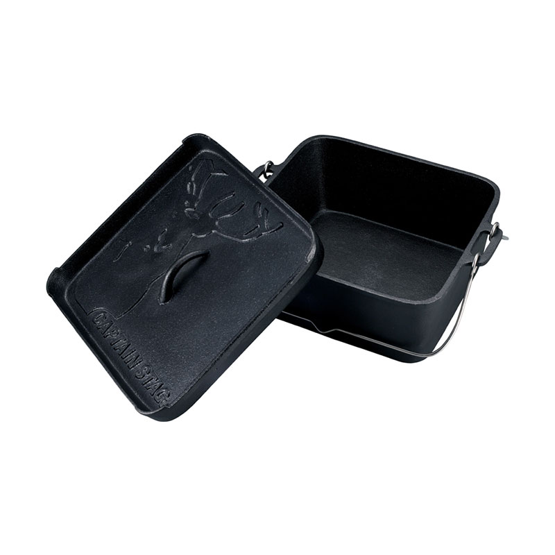 角型ダッチオーブン25cm トレッキング キャンプ用品 調理用具 (UG3071)