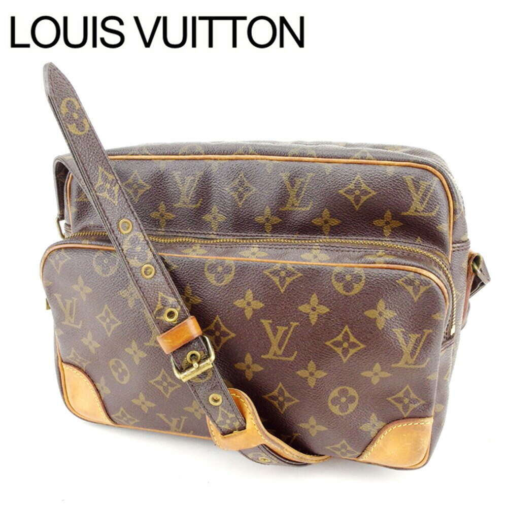 ショルダーバッグ 斜めがけショルダー モノグラム ナイル ブラウン 中古 50,312円