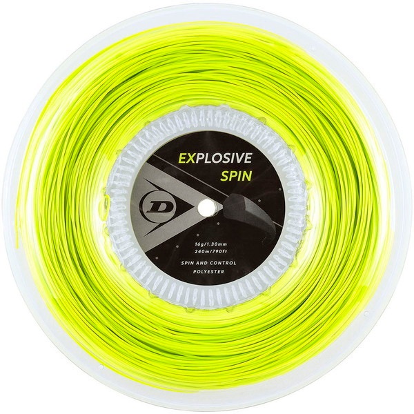 (ダンロップ) 硬式テニス用 ガットエクスプロッシブスピン 240mロール YL 1.25mm DST12001 300