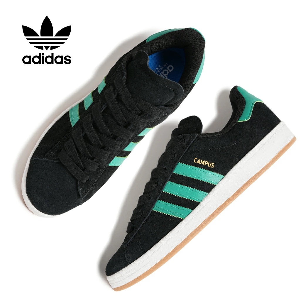 adidas アディダス CAMPUS ADV キャンパス スケート スニーカー CORE BLACK COURT GREEN ( ブラック 黒 グリーン 緑 SKATE メンズ KI5725 )