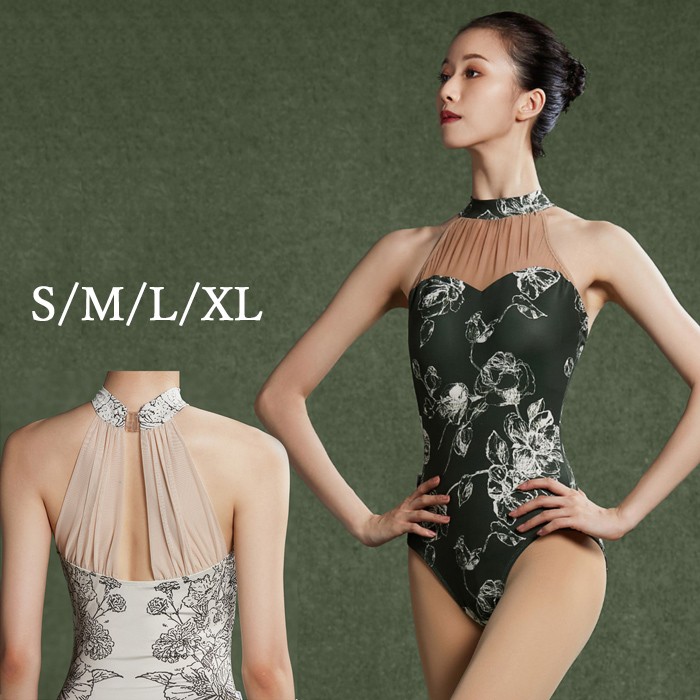 新品登場 バレエ レオタード 長袖 大人 バレエ用品 コスチューム ユニフォーム バレリーナ 衣装 ダンス ballet用品 レッスン着 レオタード 練習衣装 ジュニア 韓国 大人用 ダークグリーン