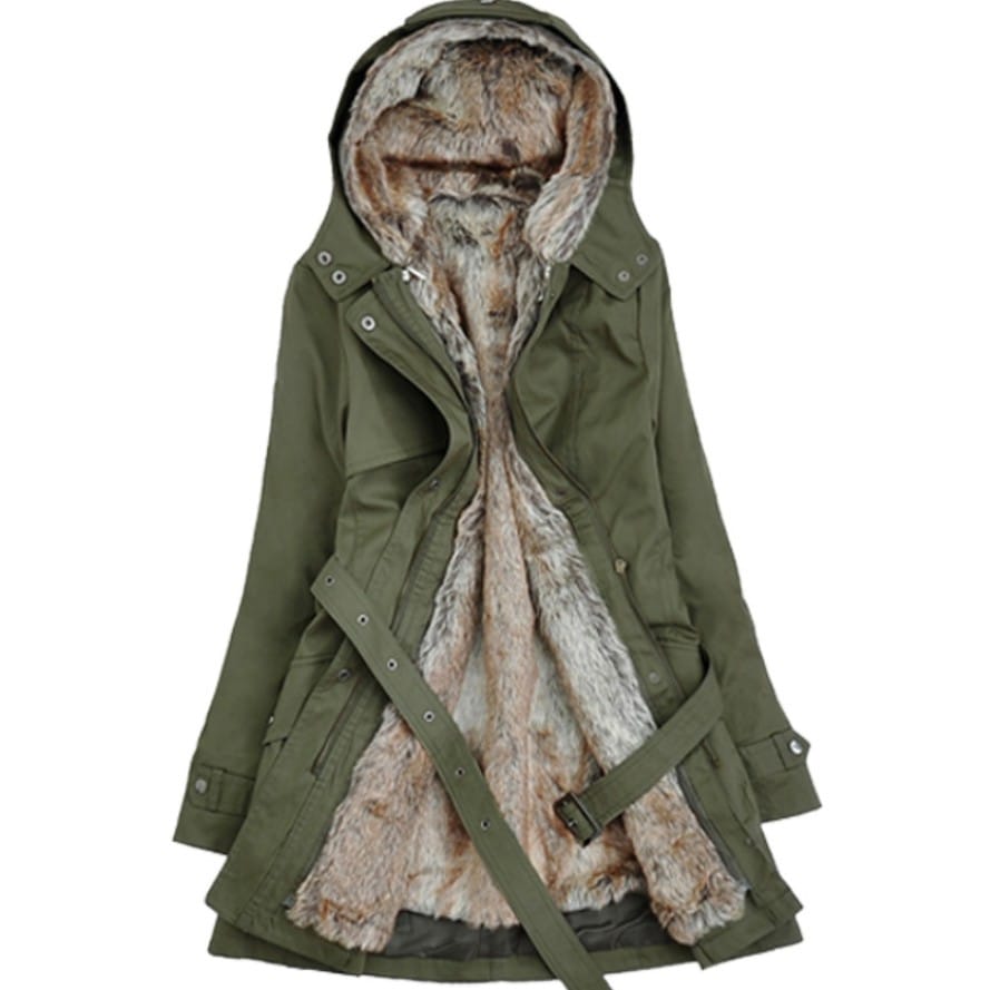 【人気高い】 ファッションカジュアル切り替えフード付きジッパー中綿コート