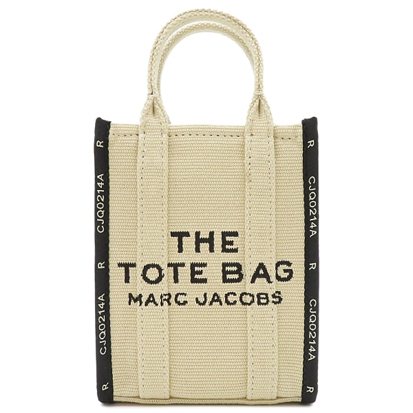 マークジェイコブス MARC JACOBS 2WAYバッグ THE JACQUARD PHONE TOTE BAG コットンキャンバス ベージュ シルバー金具 ハンドバッグ ショルダー 新品 未使用