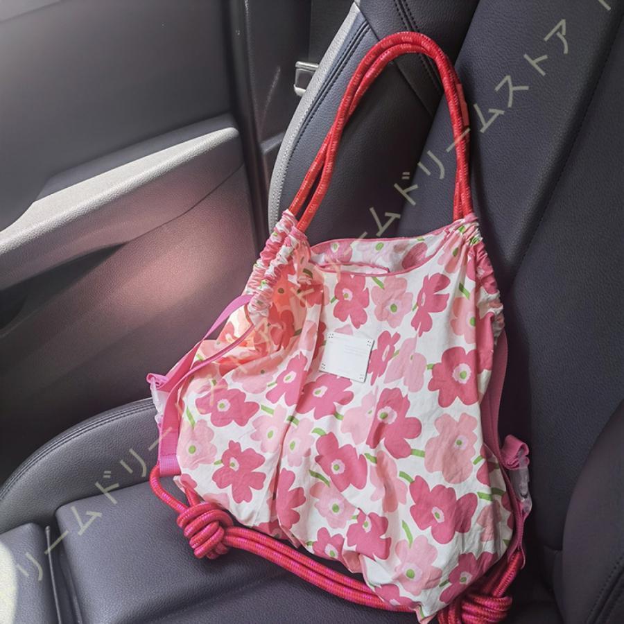 トートバッグ レース 通園バッグ コットン レディース 2way 手提げバッグ 小さな花 内袋付き 斜め掛けバッグ 大容量 ショッピングバッグ おしゃれ 布