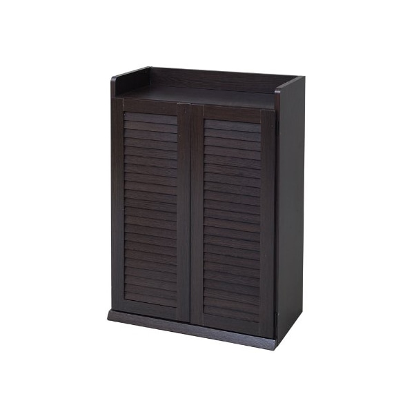 JKプラン SGT-0101-DB ルーバーシューズボックス 幅60 ダークブラウン メーカー直送