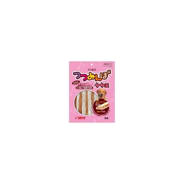 【1ケース】【お取り寄せ対象品】ゴン太のつつみんぼ ササミ 6本[マルカン サンライズ事業部 ゴン太] *48個