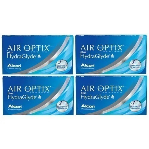 エアオプティクスプラスハイドラグライド(6枚入)4箱/ゆうパケット/2週間交換 コンタクト