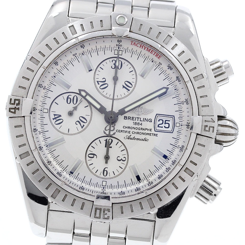 ブライトリング BREITLING A13356 クロノマット エボリューション デイト 自動巻き メンズ 保証書付き_931725【中古】