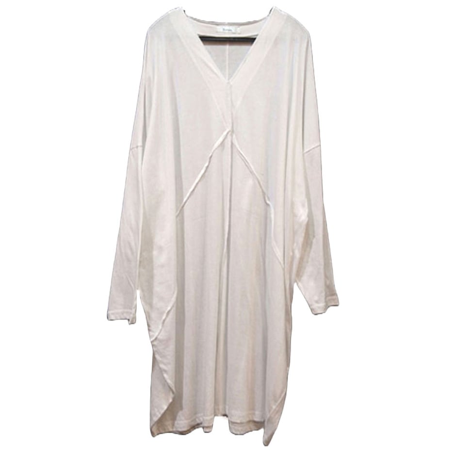 マフク ビッグサイズワンピース型コットンロングTシャツm1