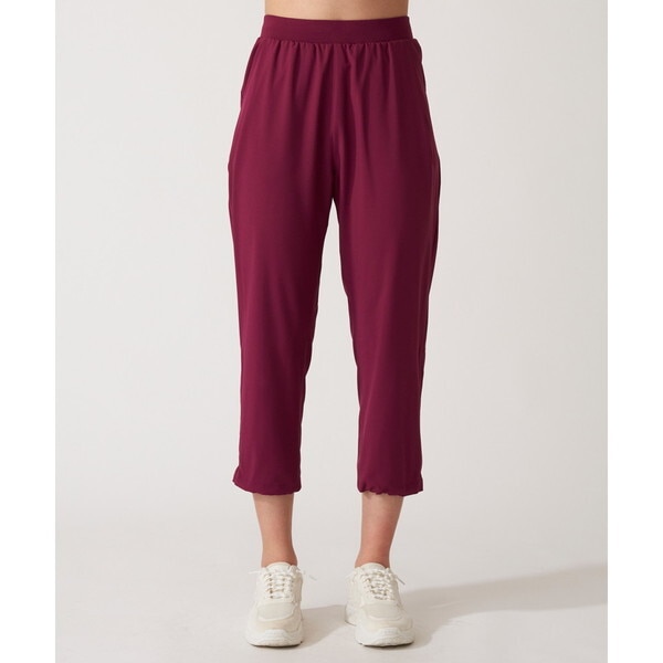 G-FIT エアパン クロップドパンツ GA-N209PP-WR-M ワインレッド