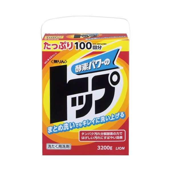 （まとめ）ライオン 無りんトップ3.2kg（5セット）
