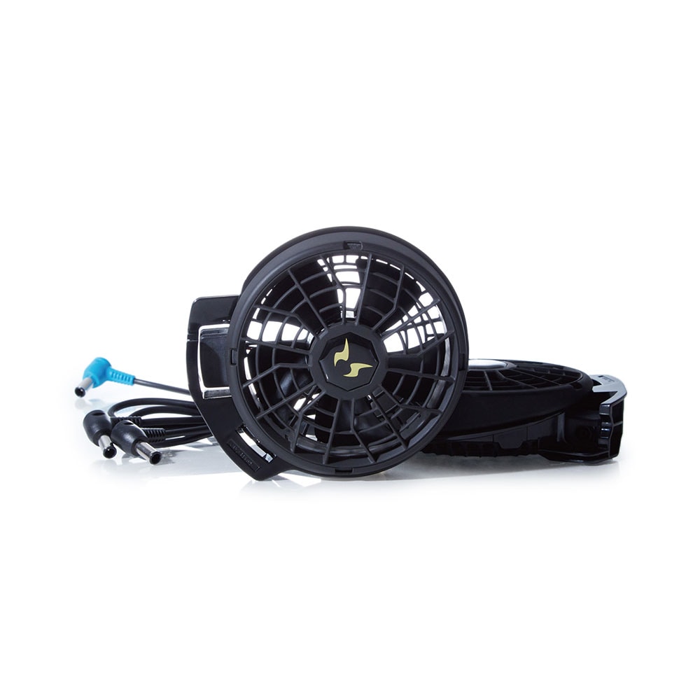 空調風神服 EFウェア 24V仕様 ファンセット(ななめタイプ)ファン 2個 大風量 特許取得 難燃 ファンケーブル プロペラ清掃可能 ワンタッチ簡単装着 サンエス 2025 正規品 アタックベース