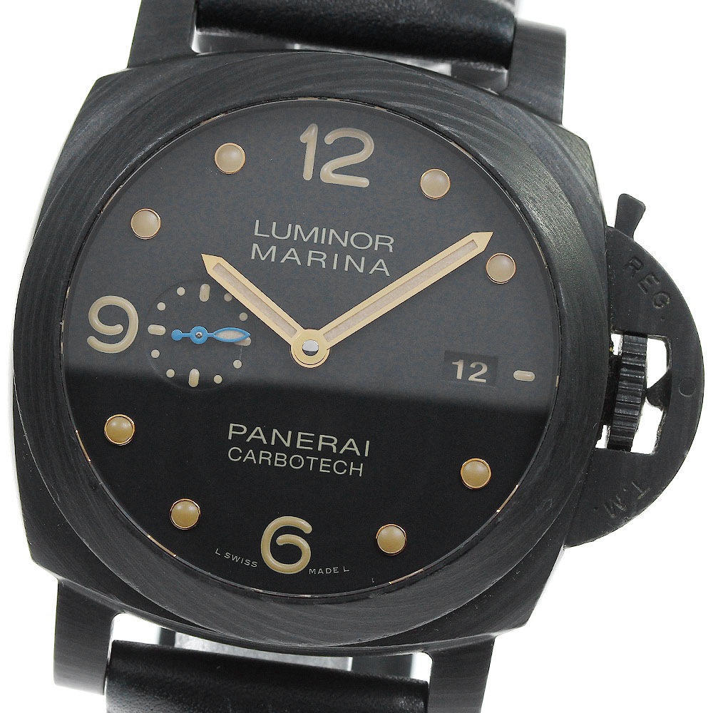 パネライ PANERAI PAM00661 ルミノールマリーナ 1950 カーボテック デイト 自動巻き メンズ _816483【中古】