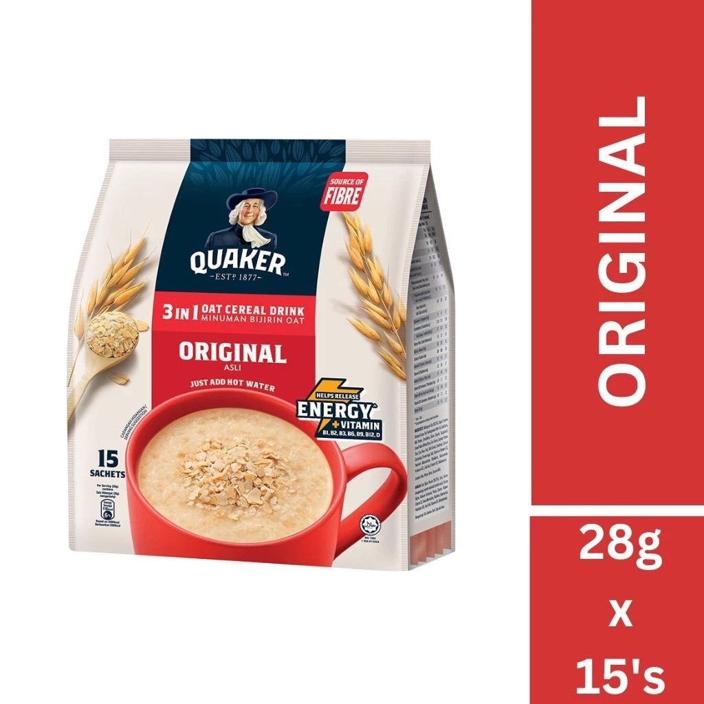 ( 2パック) クエーカーオート麦シリアルドリンク（オリジナル）15 個 × 28g