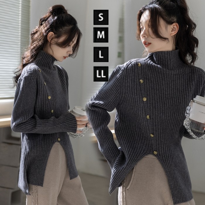 セーター レディース 秋冬 タートルネック ハイネック タートル ニット トップス ニットウェア セーター 長袖 長そで きれいめ 秋 冬 可愛い かわいい オシャレ アウター ゆったり 防寒 通勤 5,614円