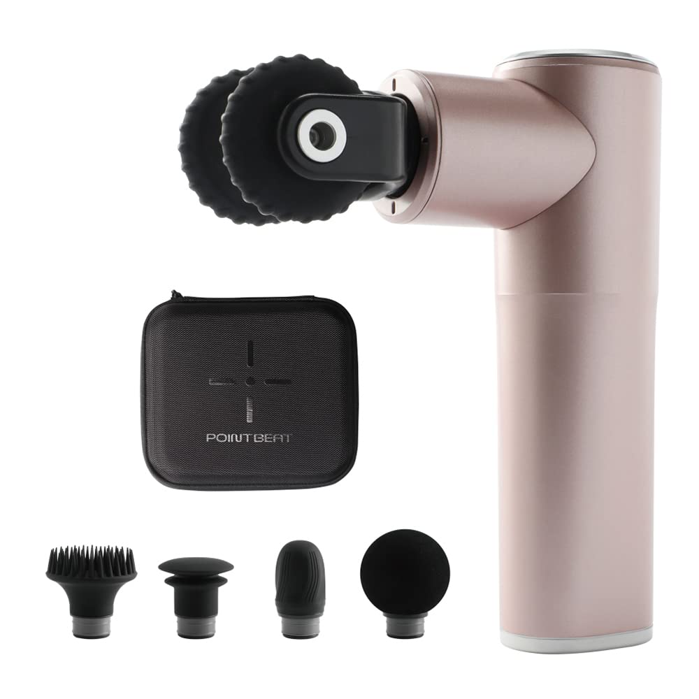 ドウシシャ ポイントビート ハンディ ローラープラス 充電式 軽量 5種類のアタッチメント付き シャンパンゴールド モミラックス