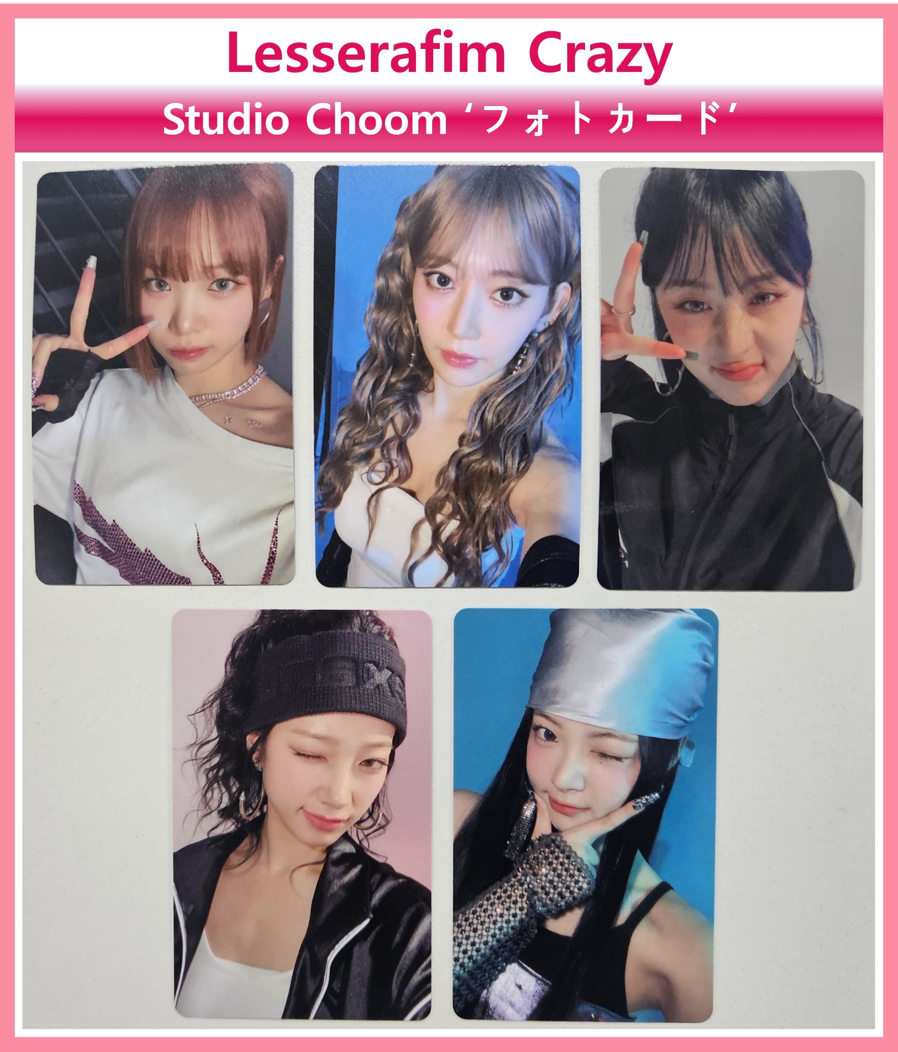 [フォトカード] LE SSERAFIM Crazy Studio Choom Photocard 5ea set