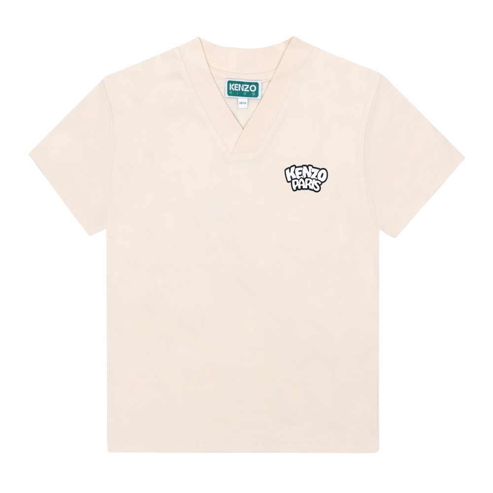 ケンゾー ハッピー スイート Vネック 子供 半袖Tシャツ K61678 208