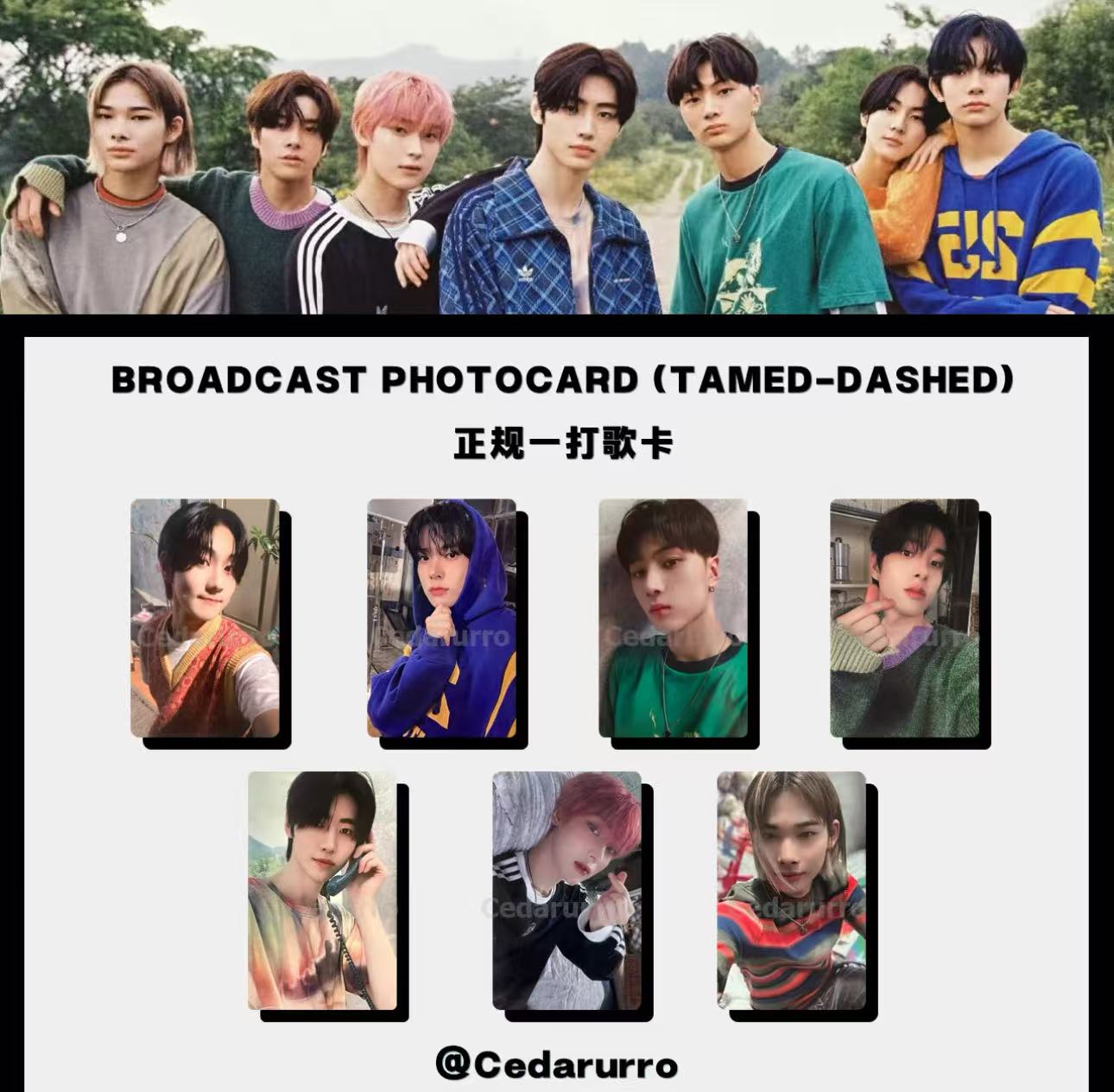 enhypen 正规一 broadcast photocard(tamed dashed)カード