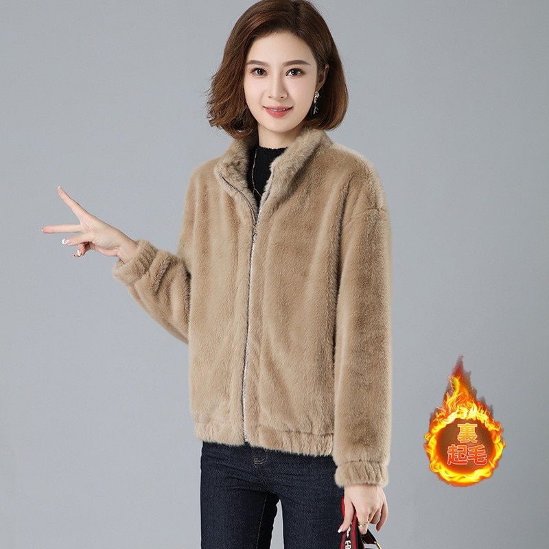 ブラックフライデー ボアジャケット レディース ボア ブルゾン アウター フェイクファー フリースコート 冬 防寒 あったか 暖かい モコモコ 韓国風 モッズコート