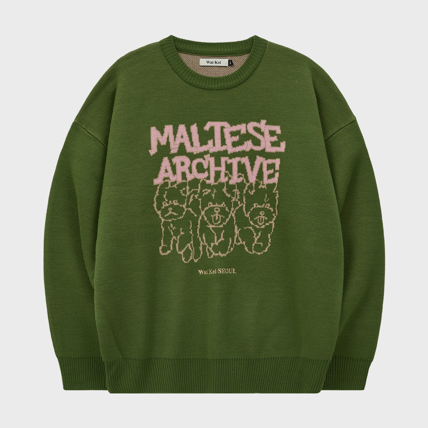 Maltese Archive Line Graphic Knit Ver.2 GREEN