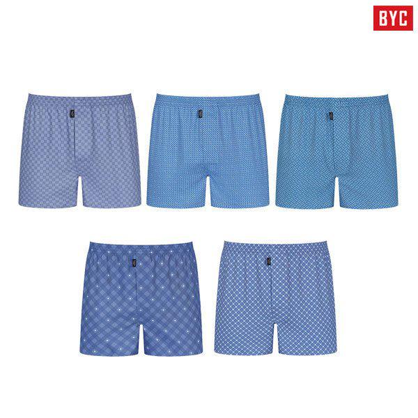 メンズピュアコットンデイリートランクスパンツ（5枚入り）6015ボクサーブリーフ四角メンズパンツ