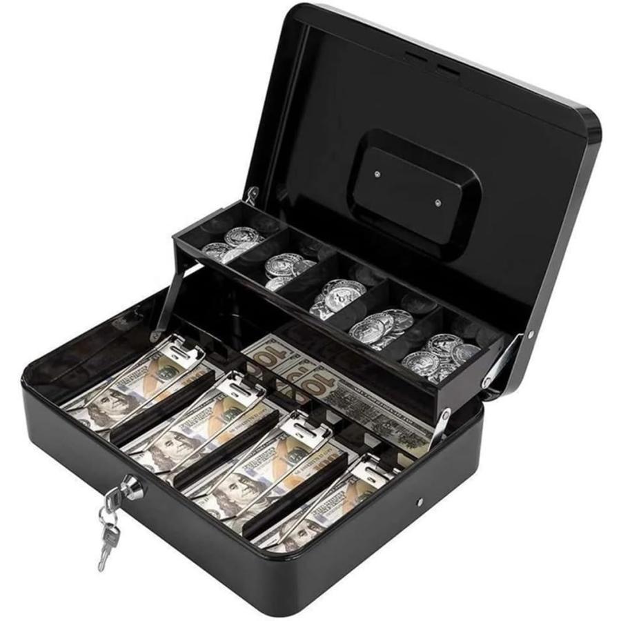 金庫 小型 手提げ金庫 キャッシュボックス ミニ金庫 ポータブル金庫 家庭用 キャッシュケース 手提げ 簡易レジ お札入れるケース 小型金庫 保 箱 貯金 電子金庫 5,114円