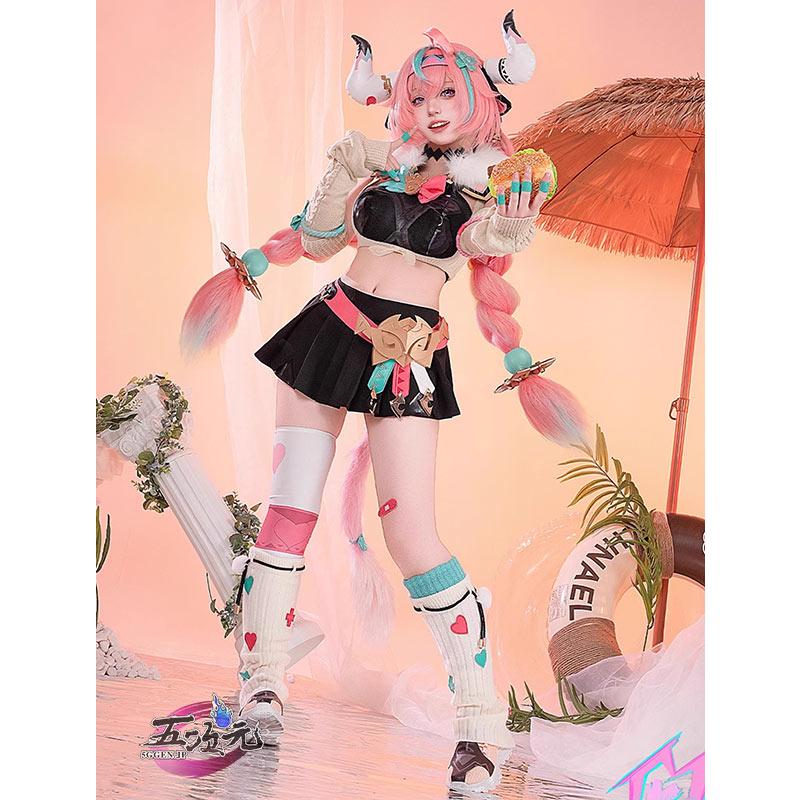即納あり 五次元　原神　コスプレ　ヴァレサ　衣装　ins大人気 ウィッグ　靴　髙!品!質