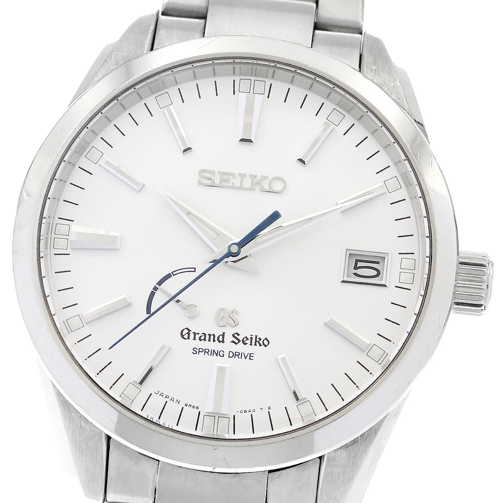 セイコー SEIKO SBGA099/9R65-0BM0 グランドセイコー パワーリザーブ デイト スプリングドライブ メンズ 箱・保証書付き_888259【中古】