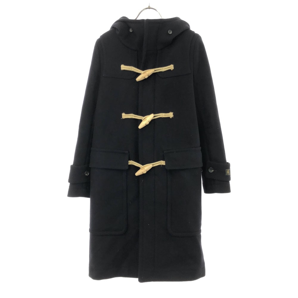 ザ リラックス 日本製 ウール100% ダッフルコート 36 ネイビー THE RERACS レディース