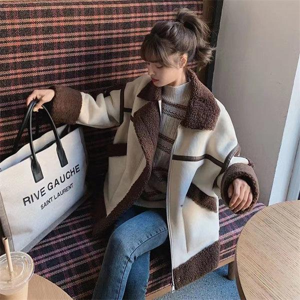 ムートンコート レディース フェイクムートン ふわふわ 可愛い 暖かい カジュアル オーバーコート 大きいサイズ アウター 冬物 上品 ファーコート ムートンジャケット ボア ライダースジャケット