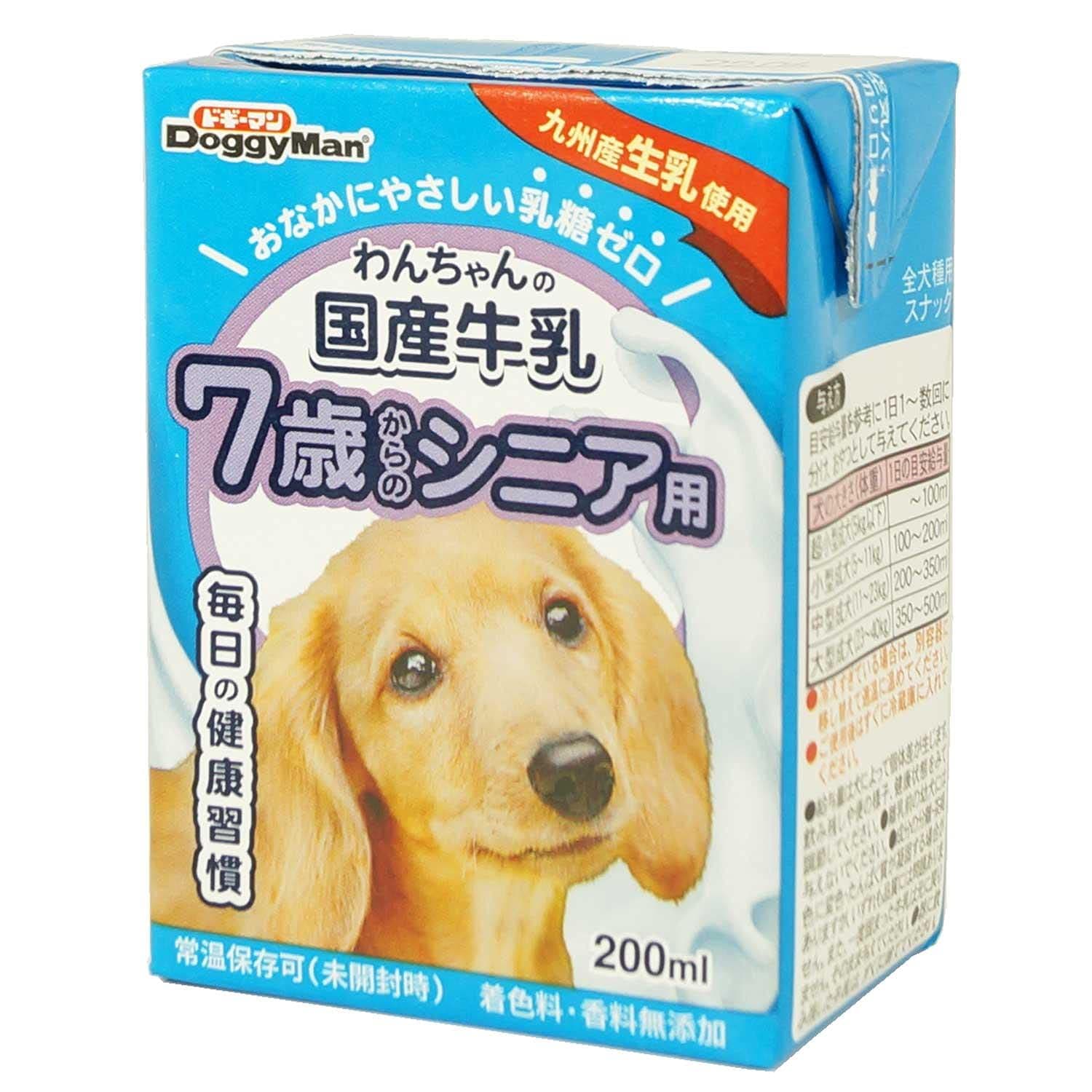 ドギーマン わんちゃんの国産牛乳 シニア用 200ミリリットル (x 24) (ケース販売)