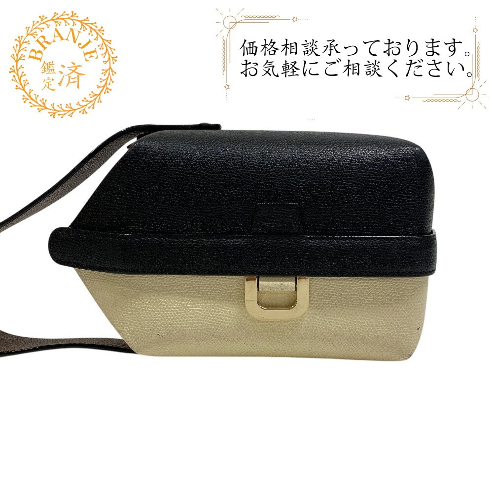 E 0T トリックトラック カーフ ハンドバッグ ブラック ブランド