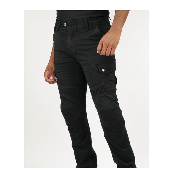 PK-7443 PROT RIDING コットンカーゴパンツ ブラック Mサイズ 07-7443/BK/M