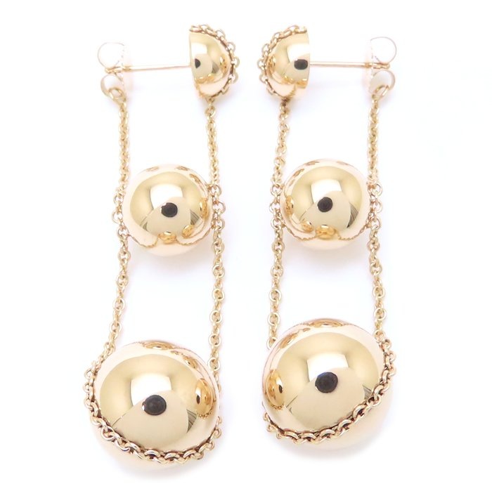 ハードウェア トリプル ドロップ ピアス 750PG ピンクゴールド 63008990 K18RG ローズゴールド/293881【中古】